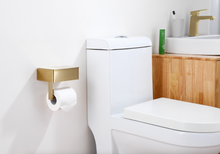 Load image into Gallery viewer, Gold Toilet Paper Holder with Storage
